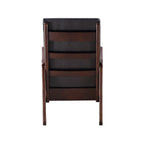 Raina - Rocking Chair - Dark Brown Synthetic Leather & Espresso