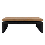 Coffee Table Rectangular Center Table For Living Room - Black / Natural / Multi / Natural Multi / Natural Wood / Natural Wood Wash