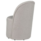 Aubrey Upholstered Barrel Dining Side Chair Beige (Set of 2)