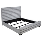 Patricia 58-inch Boucle Upholstered Eastern King Bed Grey