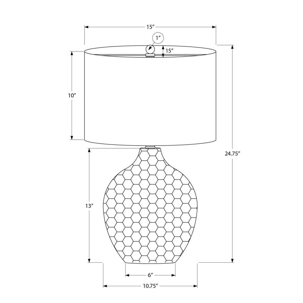 Lighting, Table Lamp, Resin, Contemporary - Brown
