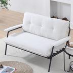 Modern Metal Frame Sofa With Sponge Filling For Compact Spaces And Versatile Use
