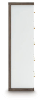Kendanport - Five Drawer Chest - Brown / White