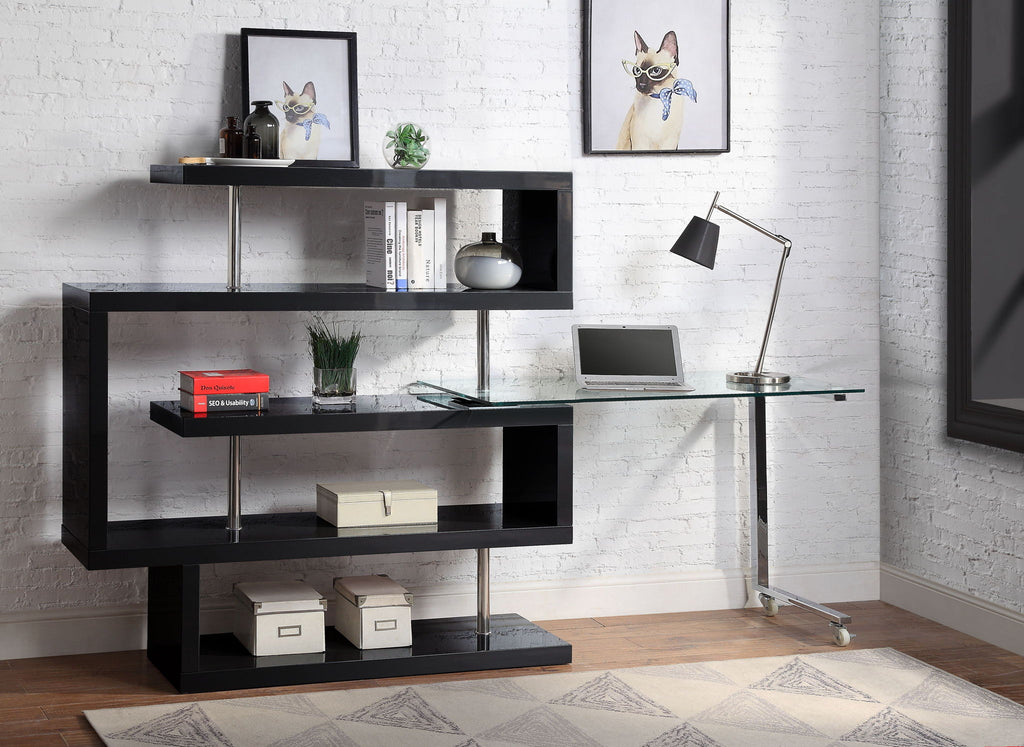 Buck II - Writing Desk With Bookshelf