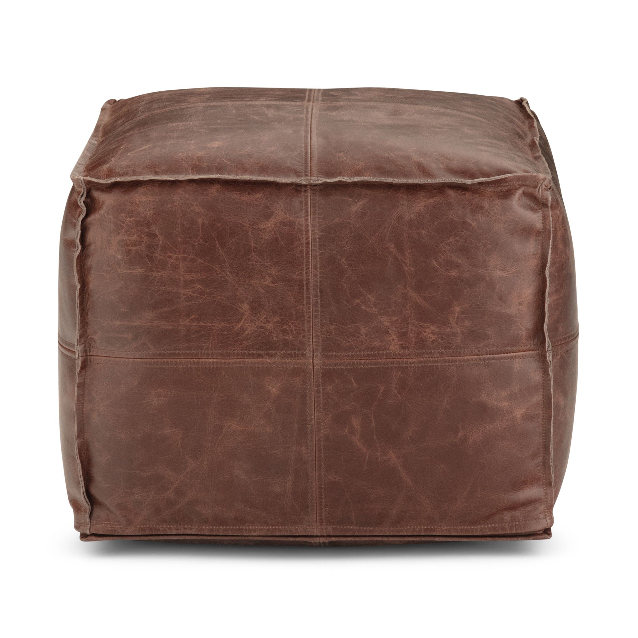 Sheffield - Handcrafted Square Pouf