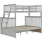 Bunk Bed With Ladder, And Safety Guard Rails