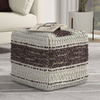 Grady - Handcrafted Square Pouf