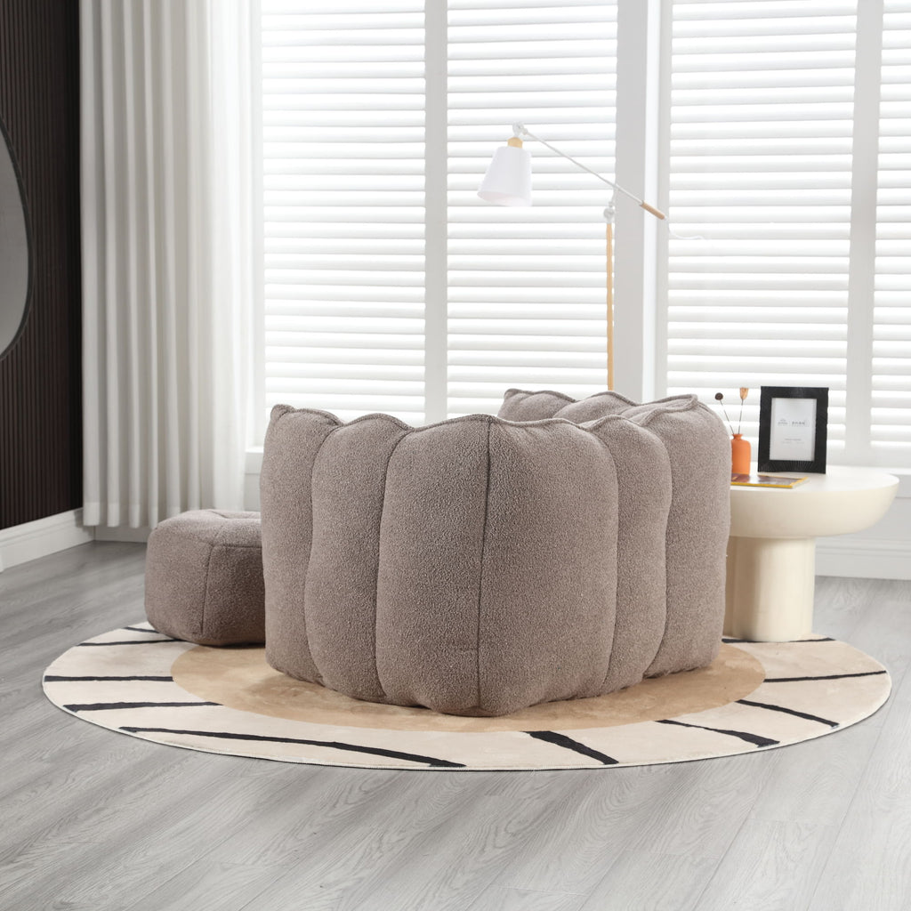 Soft Bean Bag Chair With High Resilient Foam