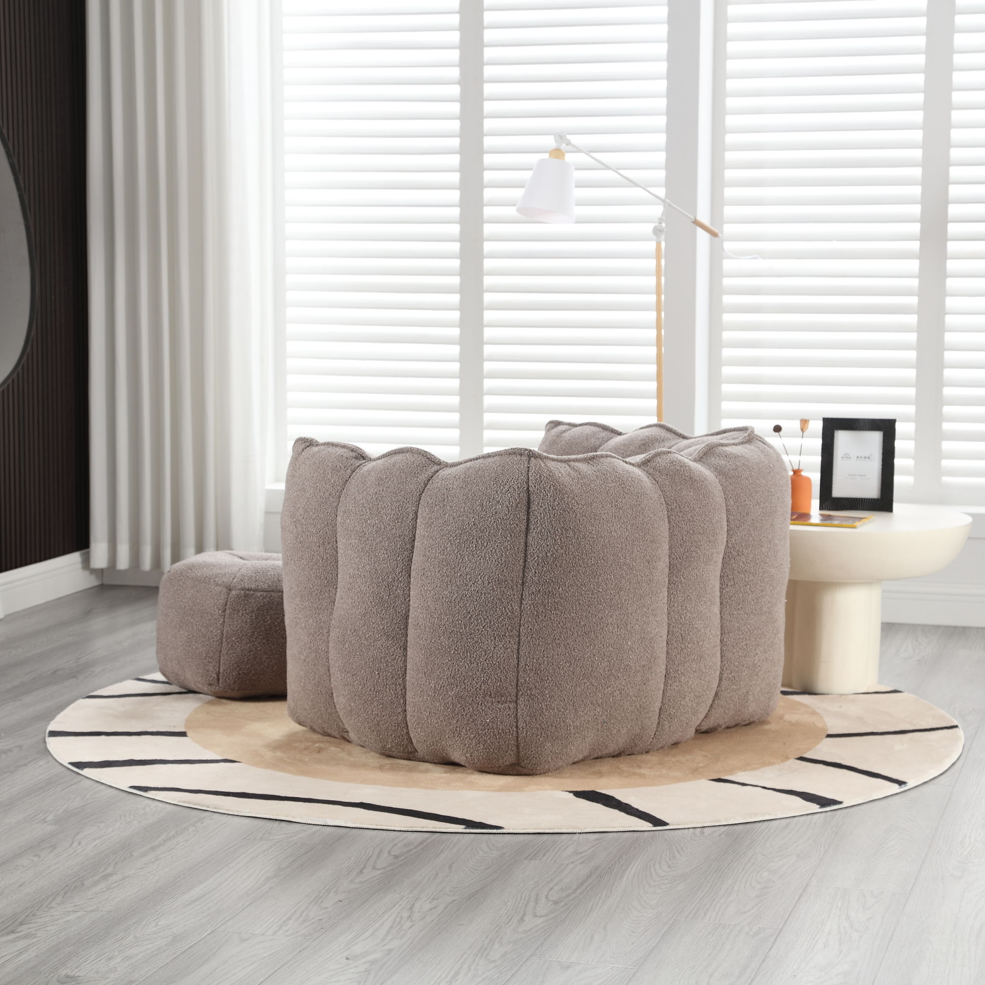 Soft Bean Bag Chair With High Resilient Foam