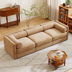 Stylish Sofa With Storage Seat And Cylindrical Backrest
