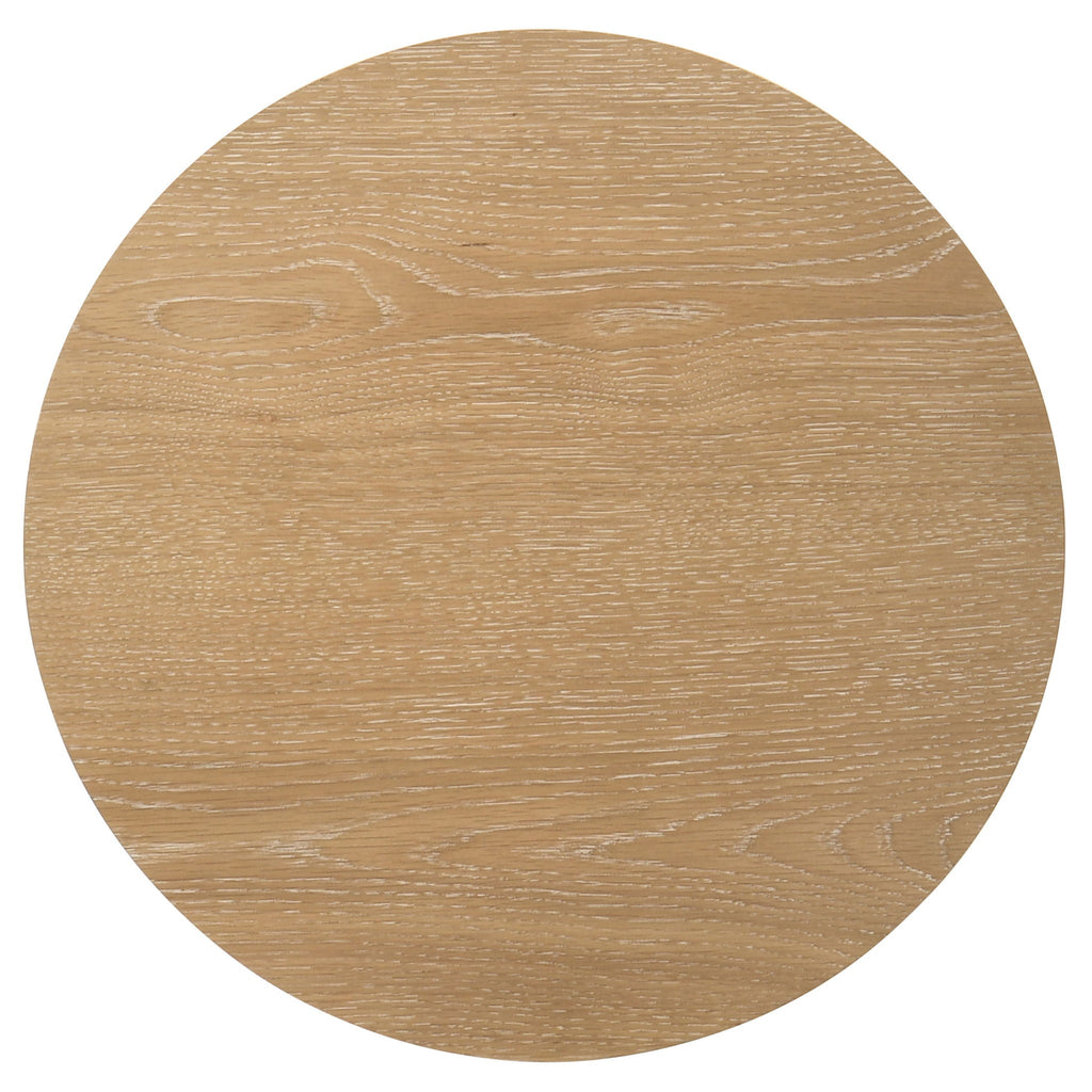 Ottowa 3-piece Round Wood Coffee Table Set Light Oak