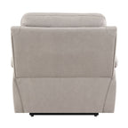 Chriki - Power Recliner With Lift & Heating & Massage - Beige Chenille & Black