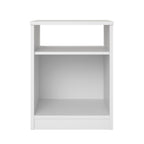 Open Shelf Nightstand - White