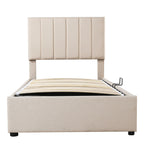 Upholstered Platform Bed With A Hydraulic Storage System