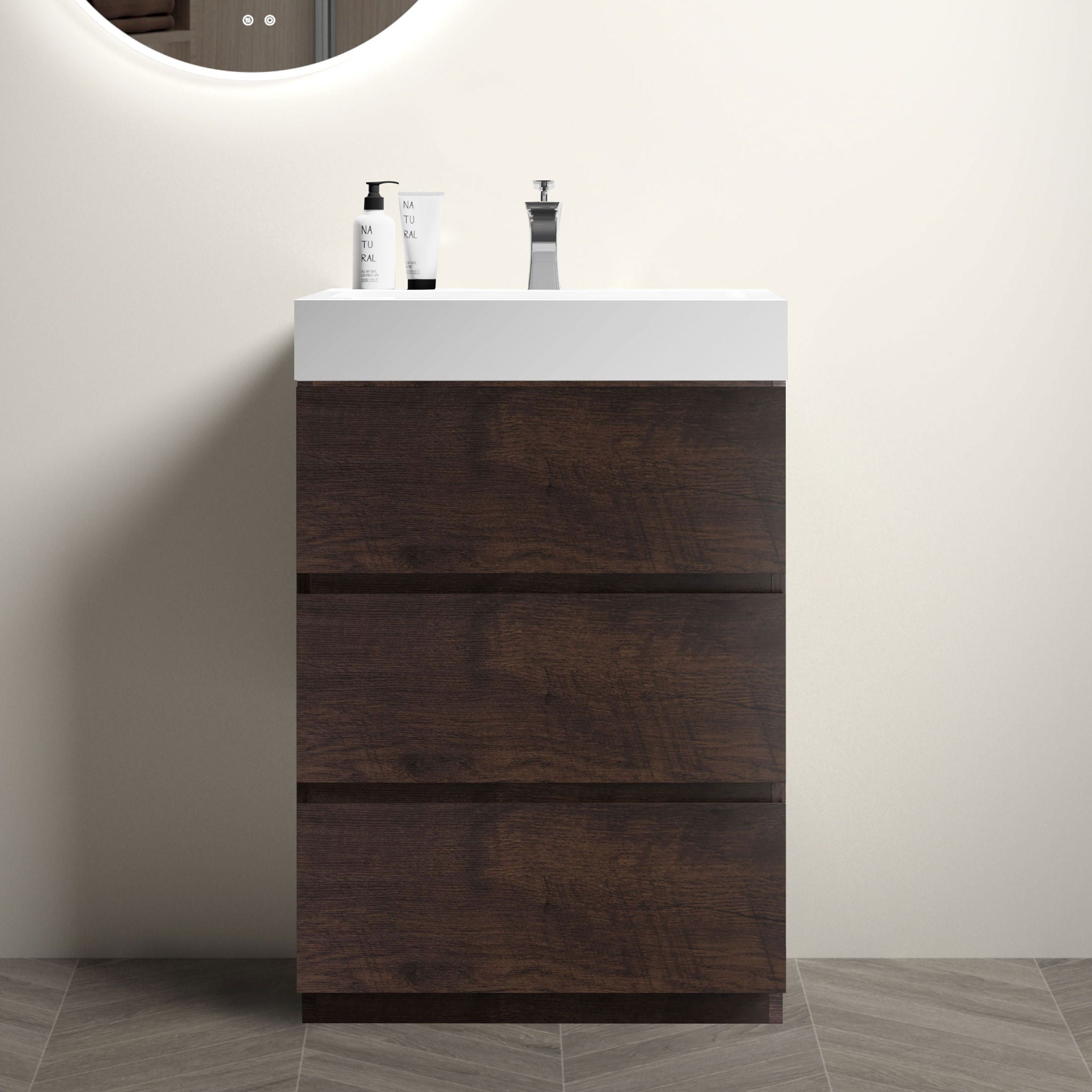 Alice - Bathroom Vanity With Large Storage, Freestanding