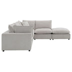 Marisa - Modular Armless Chair - Beige Boucle