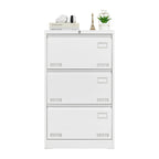 Filing Cabinet Lateral File Cabinet 3 Drawer, Locking Metal File Cabinets Three Drawer, Office Filing Cabinet With Lock Drawers For Home Office