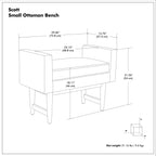 Scott - Upholstered Ottoman Bench