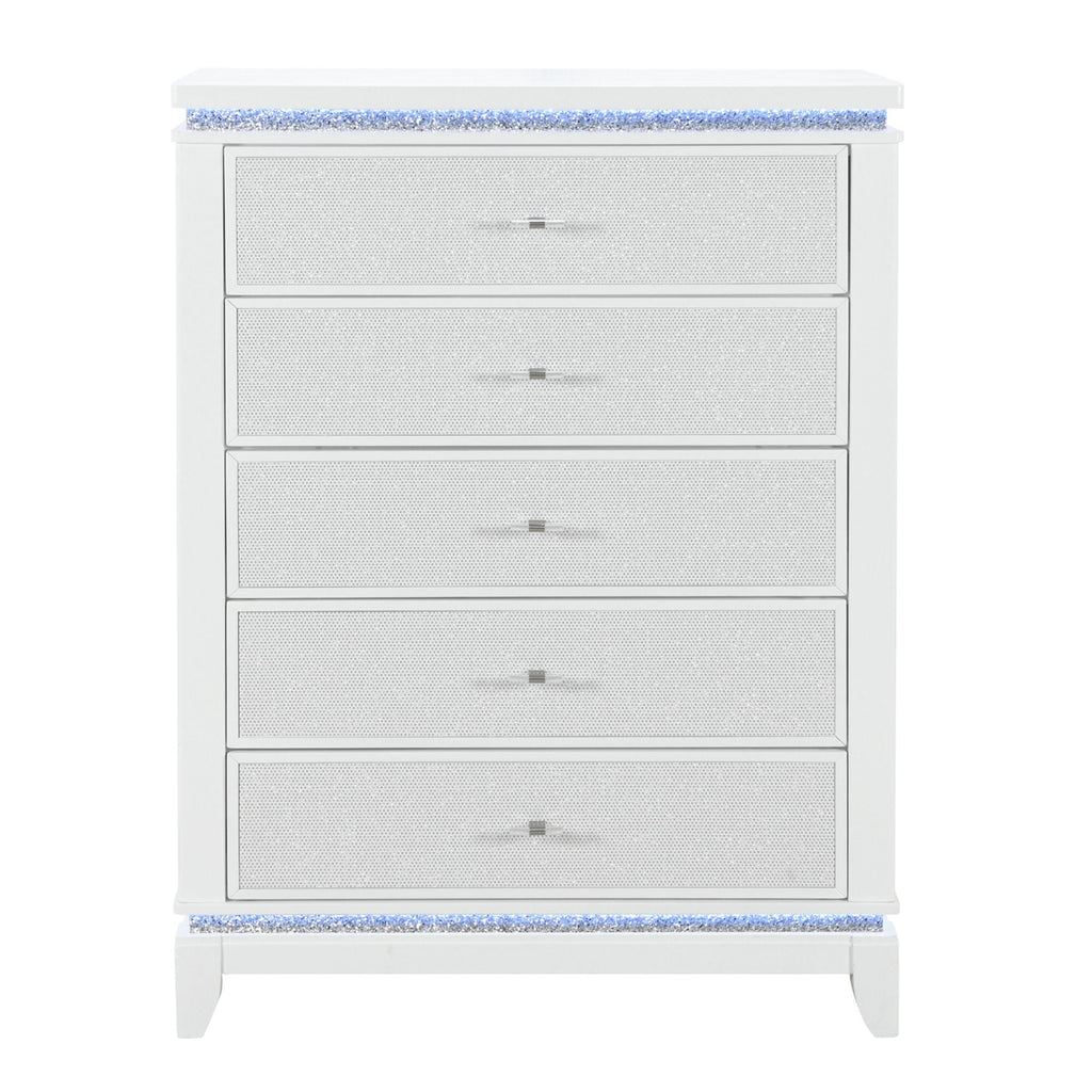 Adalid - Chest With LED Lighting - White