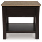 Drazmine - Rectangular End Table - Brown