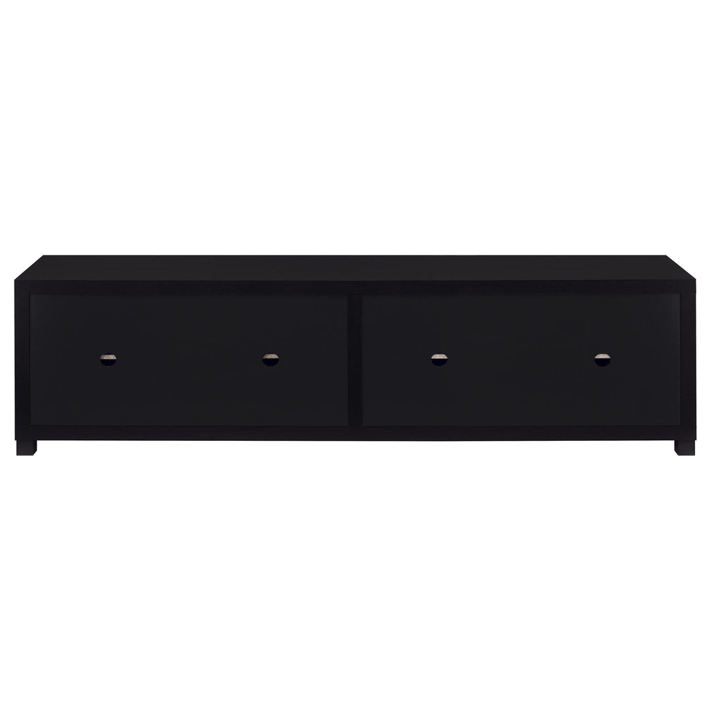 Sachin 4-door Engineered Wood 79-inch TV Stand Black