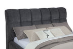 Nollet 48-inch Upholstered California King Platform Bed Grey