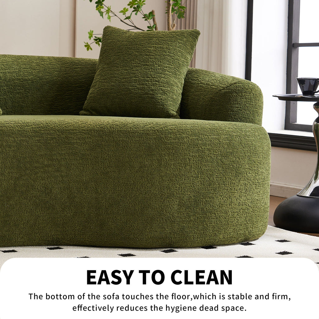 4 Seater Sofa With Fabric, 30D, 60 Hardness Full Sponge, 4 Pillow For Living Room, Home Furniture Sleeper Sectional Sofa For Apartment