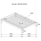 Hounslow Twin Universal Platform Bed Cappuccino