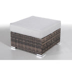 Seating Set With Cushions Handcrafted Wicker Design