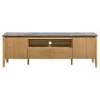 Bradley 63-inch 2-Door SmartTop TV Stand Grey and Natural