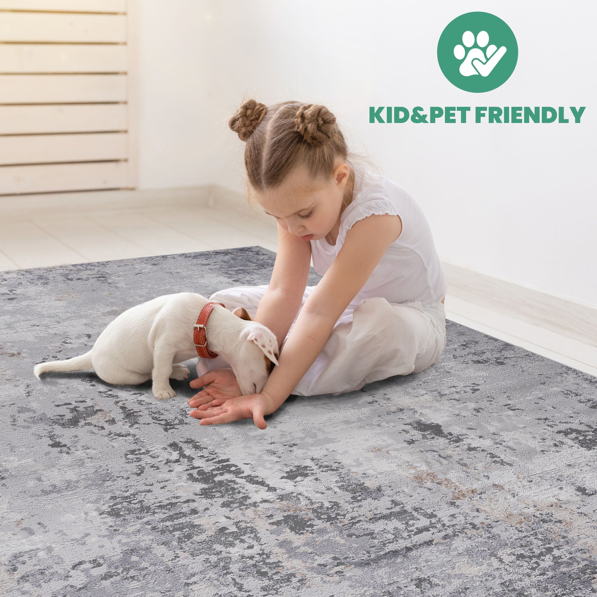 Marfi - 6' X 9' Abstract Area Rug - Ivory / Sand