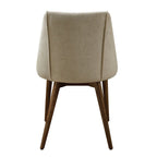 Willene - Side Chair (Set of 2) - Beige Fabric & Walnut