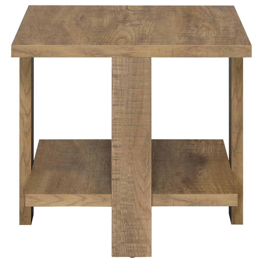 Dawn 3-piece Round Coffee and End Table Set Mango Brown